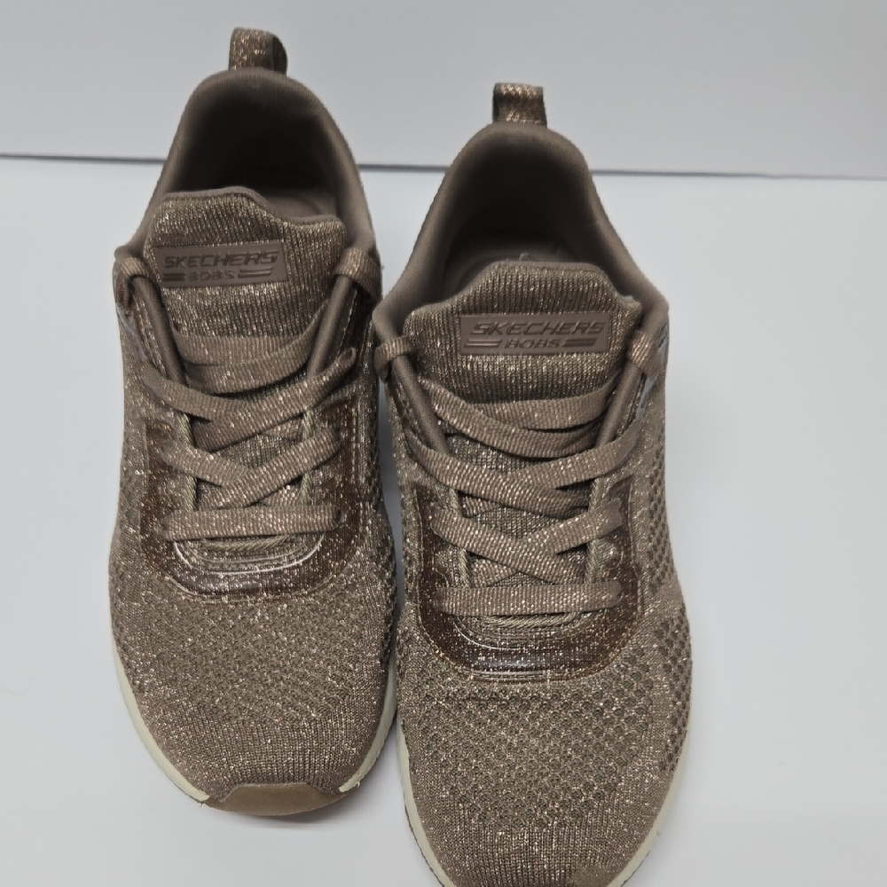 Skechers Metallic Gold Athletic Shoes
